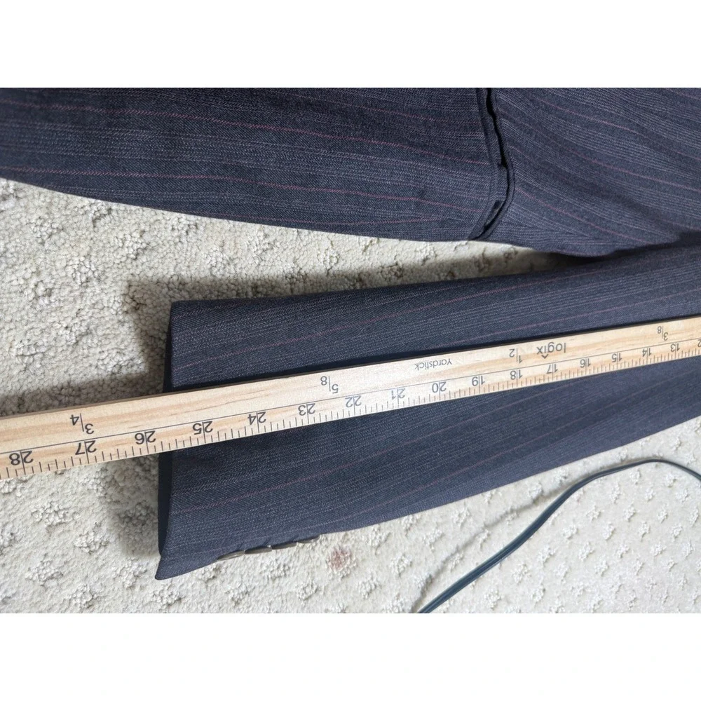Canali Milano for Macy's Grey Red Pinstripe Blazer Sport Coat Made in Italy 42R